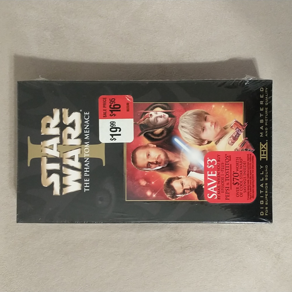 1999 Star Wars The Phantom Menace VHS